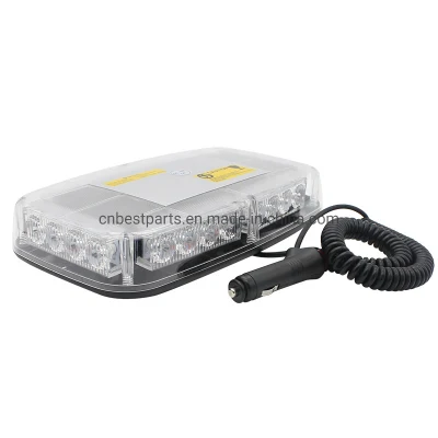 Luce di emergenza stroboscopica lampeggiante a LED ambra da 12 V/24 V per autocarro Luce stroboscopica di sicurezza per veicoli edili lampeggiante di avvertenza
