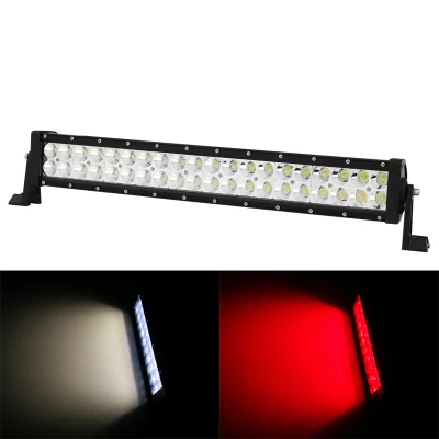  Barra luminosa a LED ambra/blu/rossa a due file da 22&quot;/32&quot;/42&quot; per rimorchio trattore Sollevamento forche