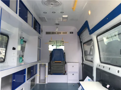 Alto superiore 5 metri Ford ambulanza con compartimento negativo