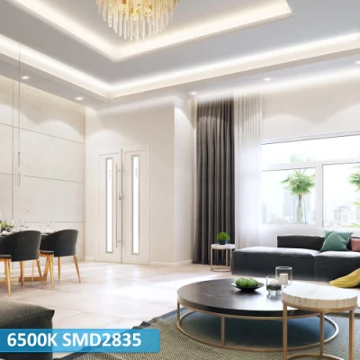 LED bianco luminosità regolabile da 5 m 10 m 15 m 20 m. Kit di luci a striscia flessibile SMD 2835 con striscia di LED da 24 V. ADATTATORE 3A