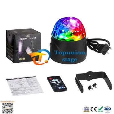 Telecomando Mini LED laser spot laser al quarzo rotante colorato Lampada da palco con flash esplosivo