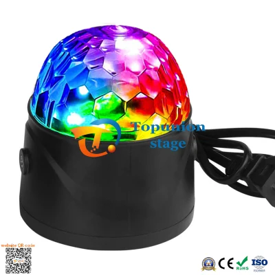  Telecomando Mini LED laser spot laser al quarzo rotante colorato Lampada da palco con flash esplosivo