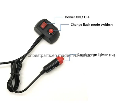 Lampada stroboscopica da 16 W, potente spia luminosa lampeggiante a 16 LED Luce lampeggiante stroboscopica LED di emergenza auto segnale di attenzione avvertenza auto Leggero