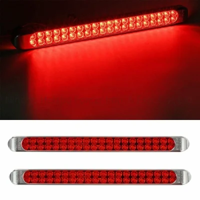 40PCS LED Surface Amber indicatore di direzione per autocarro con rimorchio, parcheggio in coda Luci di ingombro, montaggio superficiale, luce di arresto rossa, terza posizione Freno