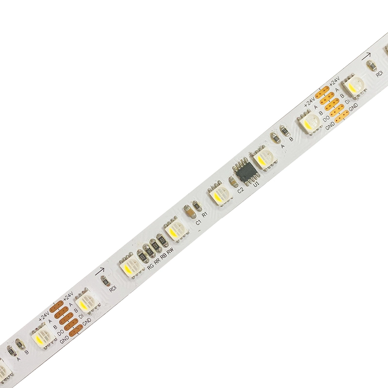 Colored Strip Lights Led Rgbw 5050 4In1 60Leds/M 512 24V 12Mm