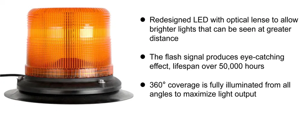 High Visibility Blue/Amber/Red/White Warning Light Emergency Safety Flashing LED Beacon Strobe Light