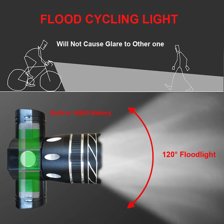 3mode Headlight Adjustable Cycling Lamp Bicycle Torch Lamp