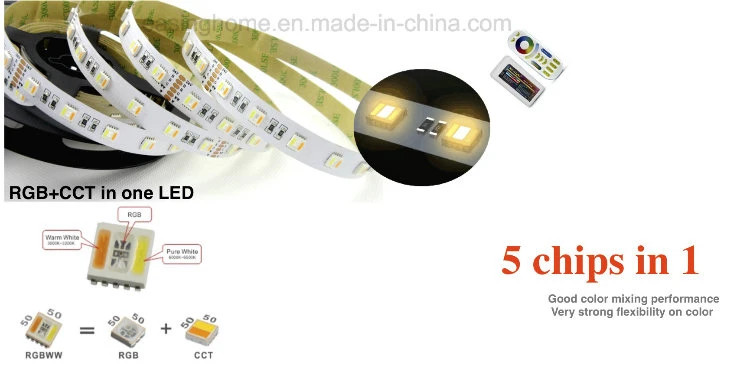 New Rgbww (NW, WW) Rgbcct Five Colors 30LED/Meter LED Flexible Strip Light