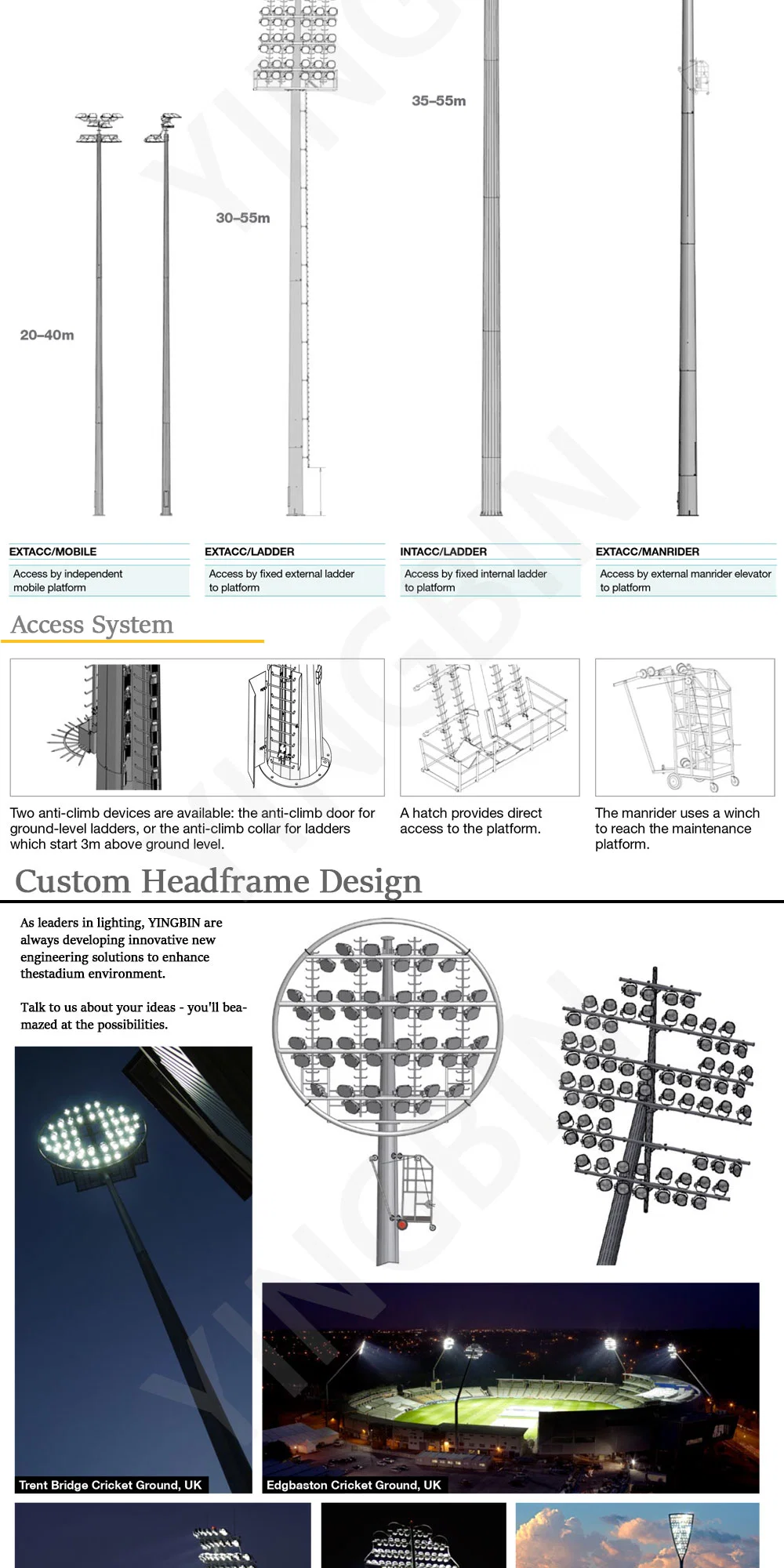 Outdoor LED Spot Light with Fall-Proof System