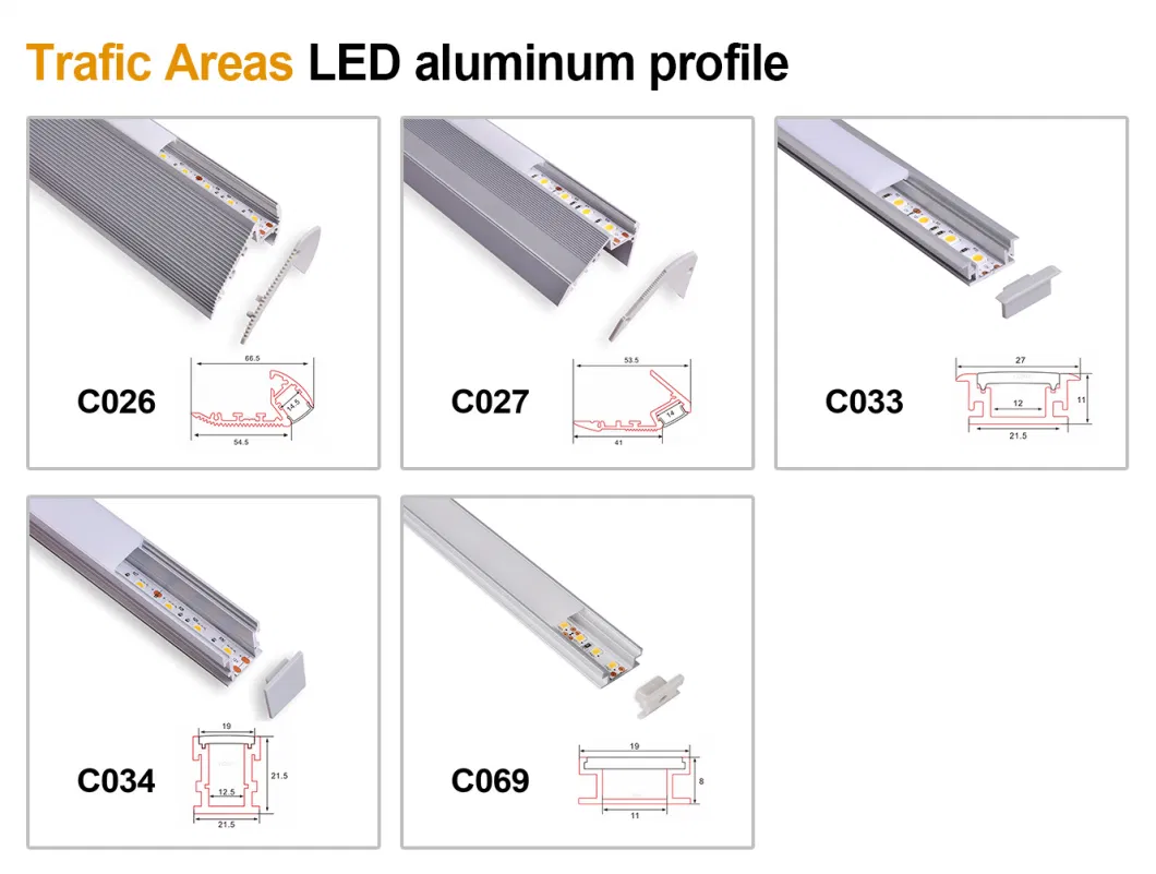 Aluminum Profile LED Linear Light Waterproof 8mm 10mm PCB LED Light Bar for Office Decoration