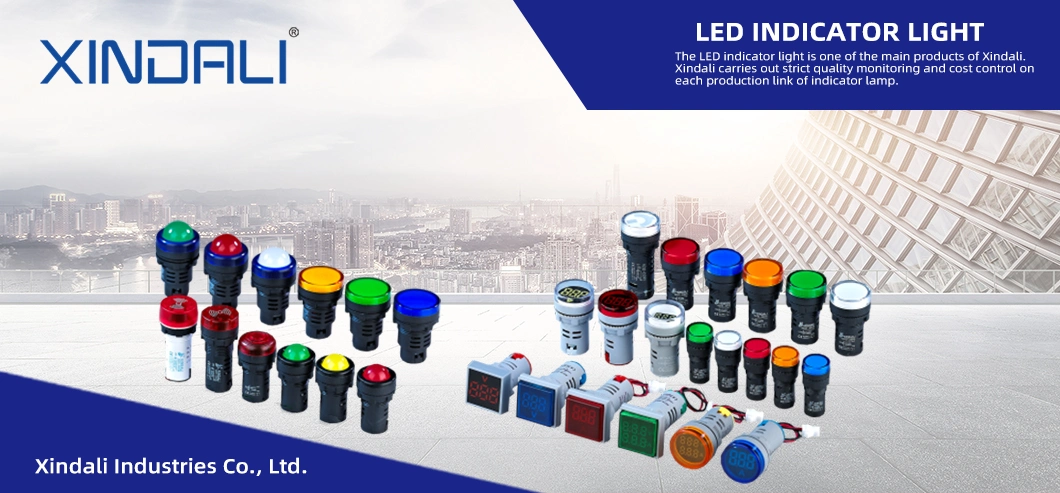 Ad22-22dsa 22mm Display LED Voltage LED Indicator Light with Voltage Meter