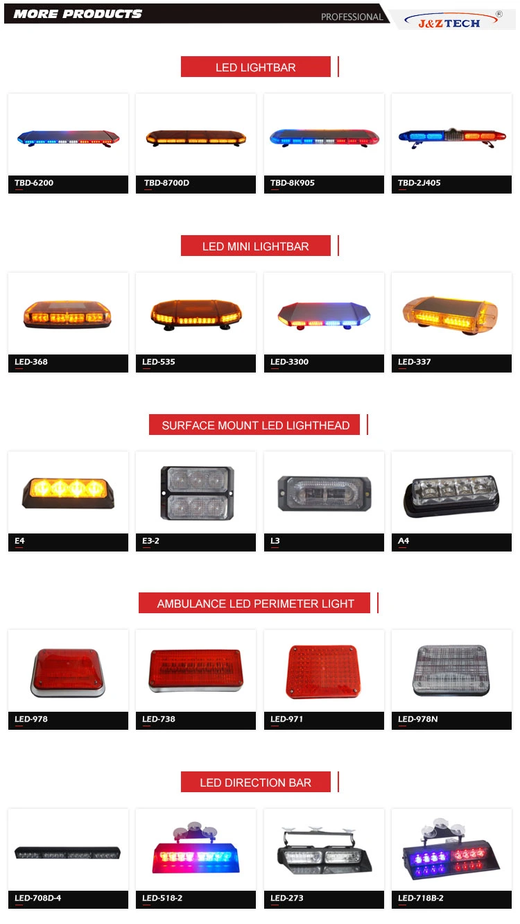 Wenzhou Factory Waterproof Full Size LED Ambulance LED Warning Flashing Lightbar