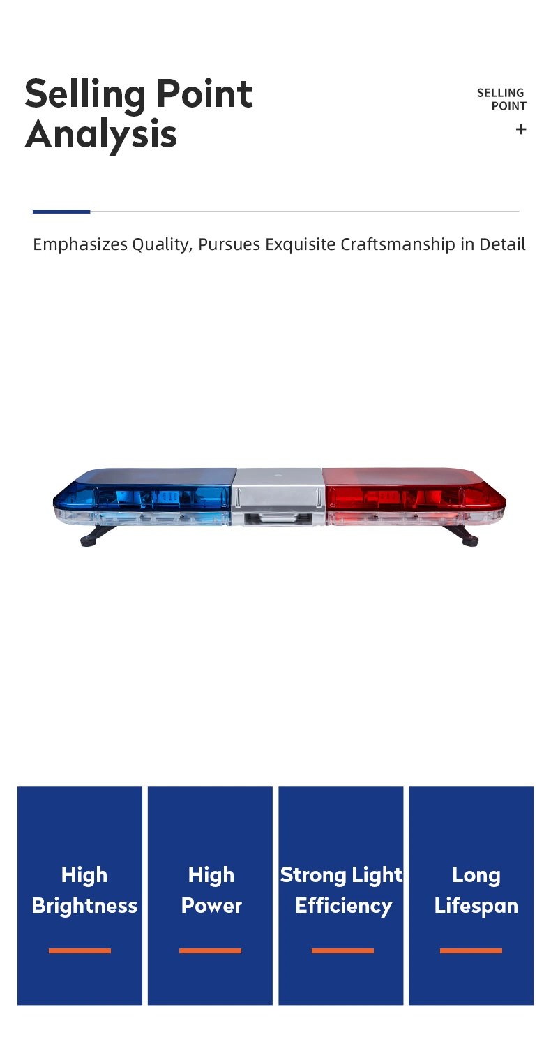 Senken Long LED Warning Light Bar for Ambulance and Police Car