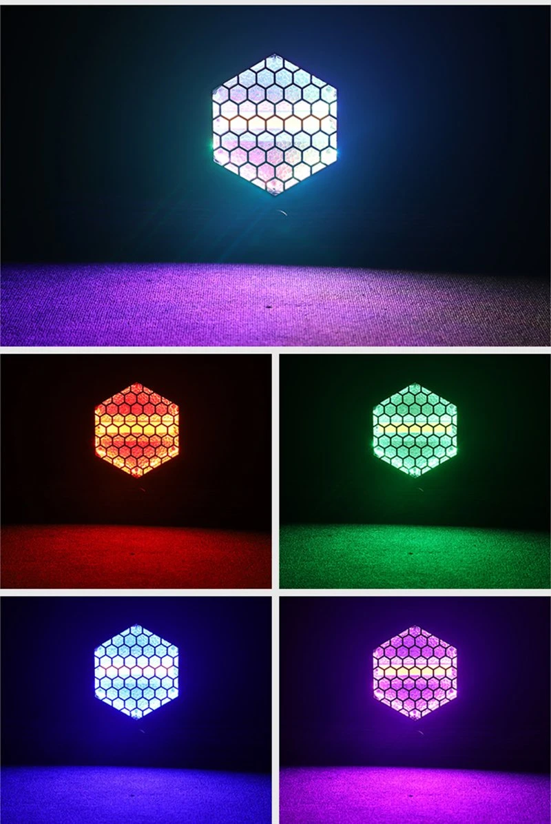 Hot Selling Large LED Hexagonal Retro Light Gold Explosion Colorful Stroboscopic Racing Light