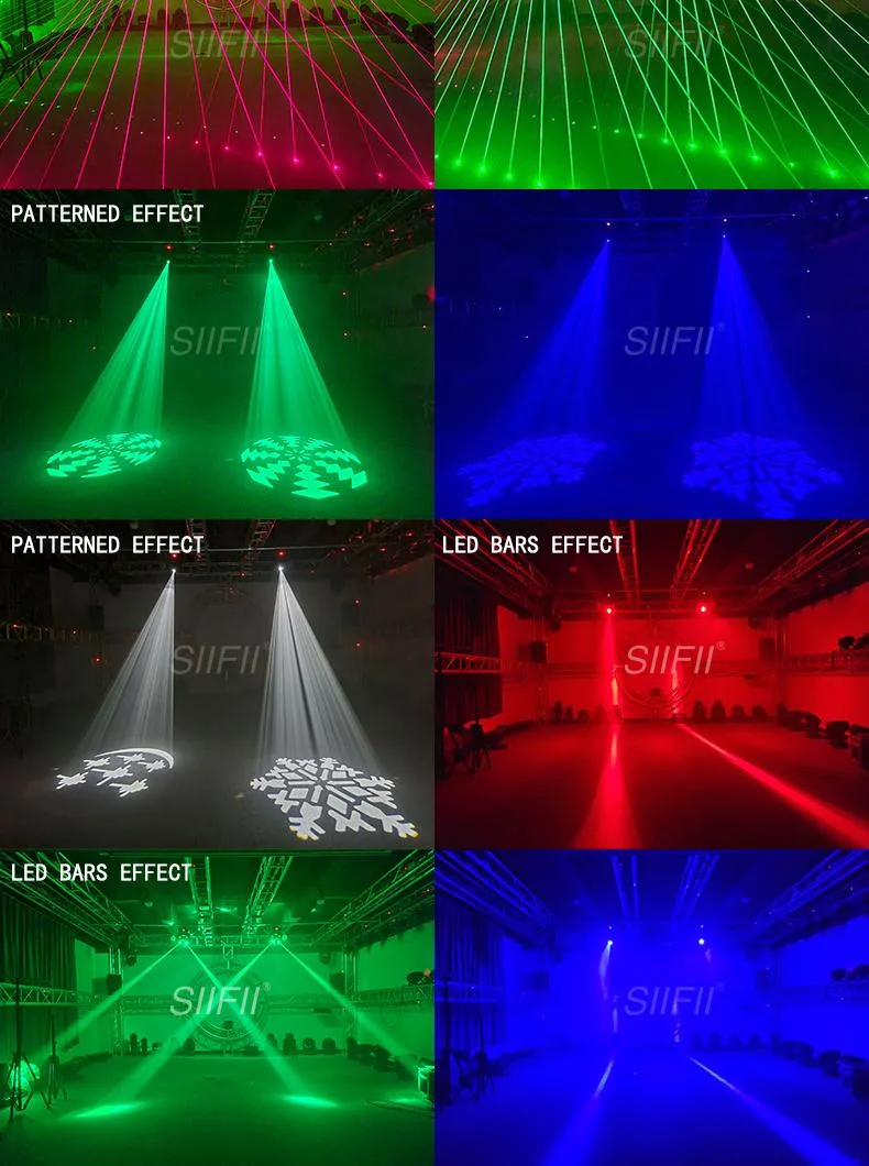 High-End 24 Four-in-One Beam Moving Head Light Pattern Laser Rotating Laser Light Bar KTV Private Room Colorful Dance