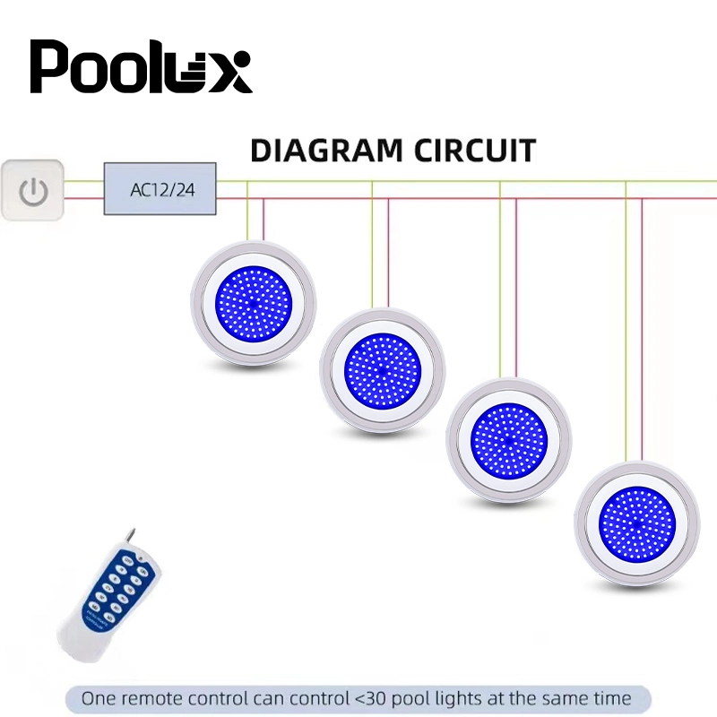 IP68 Inox Underwater Spotlight for Resin Filled Waterproof Lamp for Swimming Pool