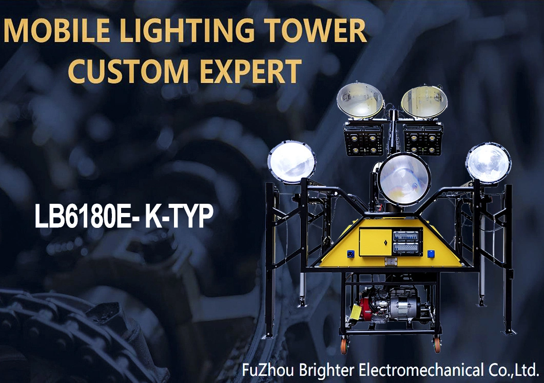 Mixed Light Source Emergency Mobile Tower Light with Self-Loading and Unloading