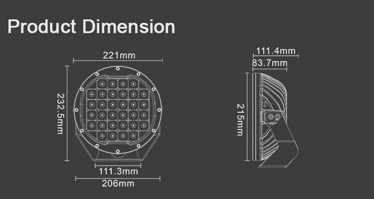 Aurora Long Distance Round Laser Light Bar