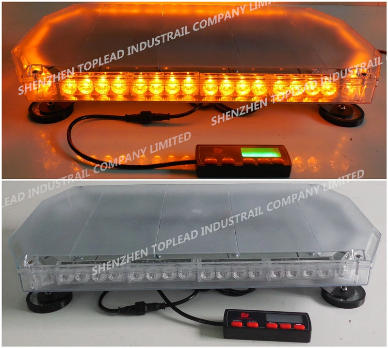 12V 80W LED Police and Emergency Lightbar with Magnetic and Rack Mounting