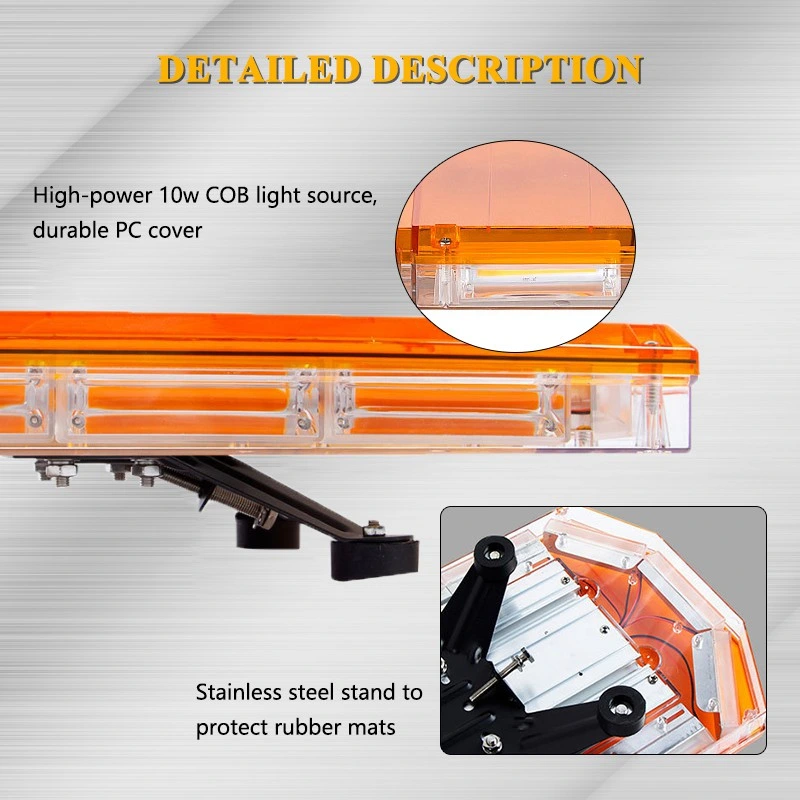 Amber LED Warning Light Bar for Tow Truck