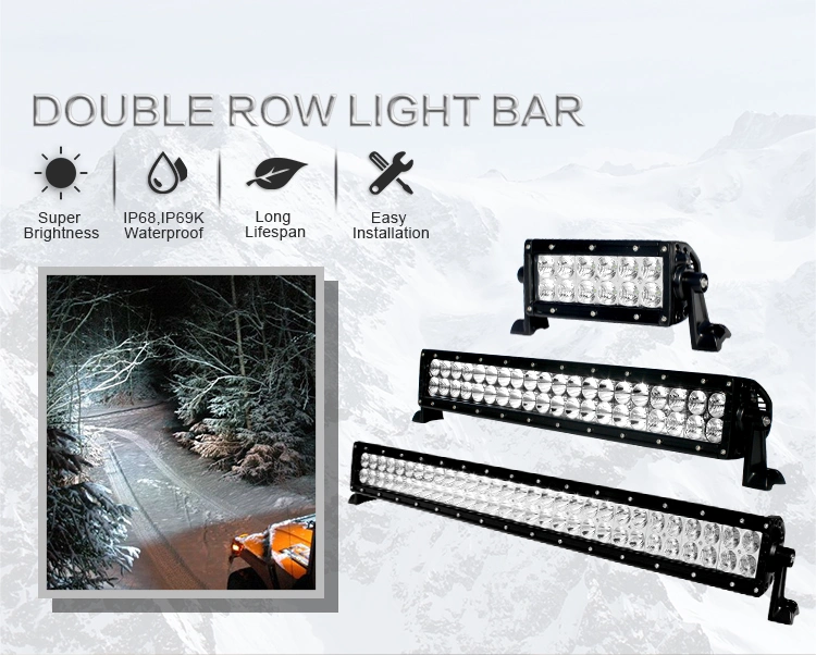 IP69K Waterproof Aurora LED Bar Lights Aluminum Truck SAE LED Light Bar