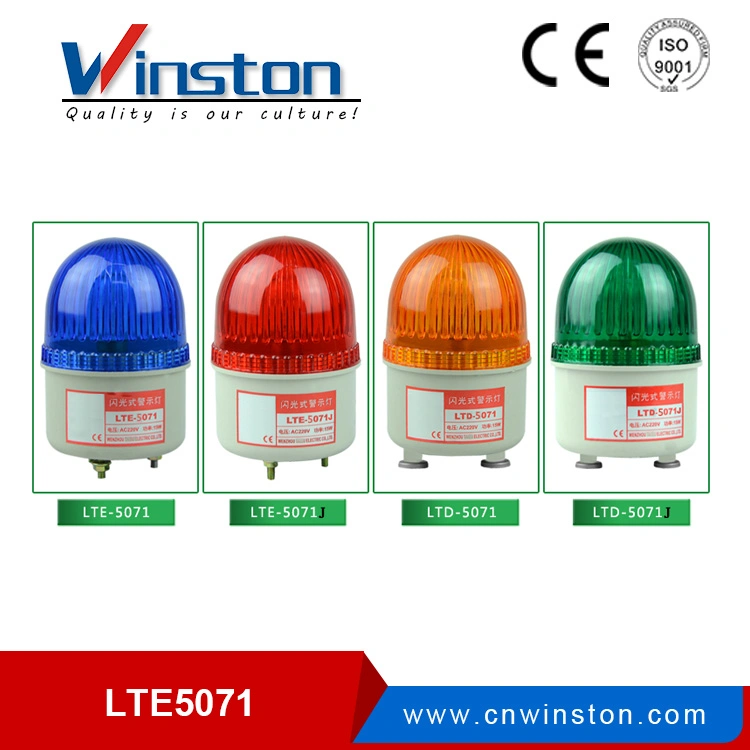 Lte-5106 LED Stroboscopic Warning Light DC12V 24V AC110V 220V