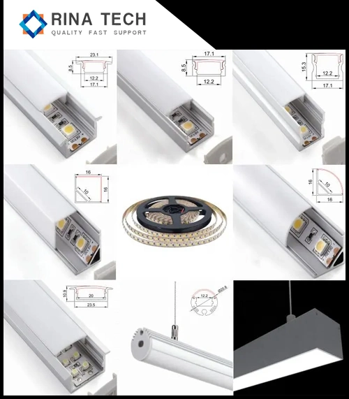 Shaped Long LED Aluminium Extrusion Profile Light Bar