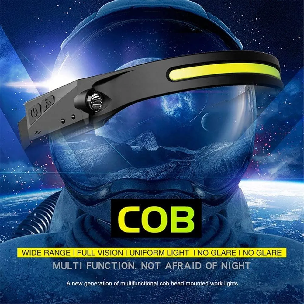 Lightingpass 1200mAh COB Head Lamp Torch Work Light