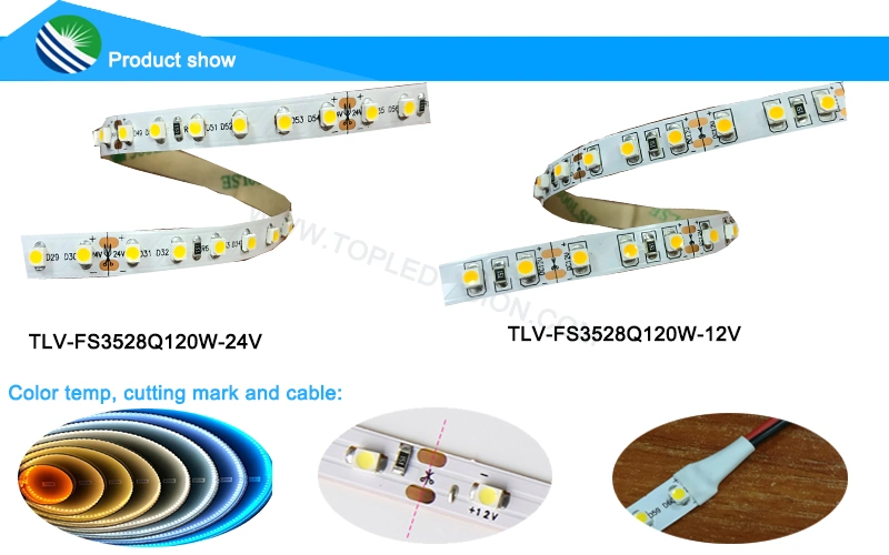 12V SMD 3528 LED hard lamp belt 120leds/m highlight light box strip rigid light bar