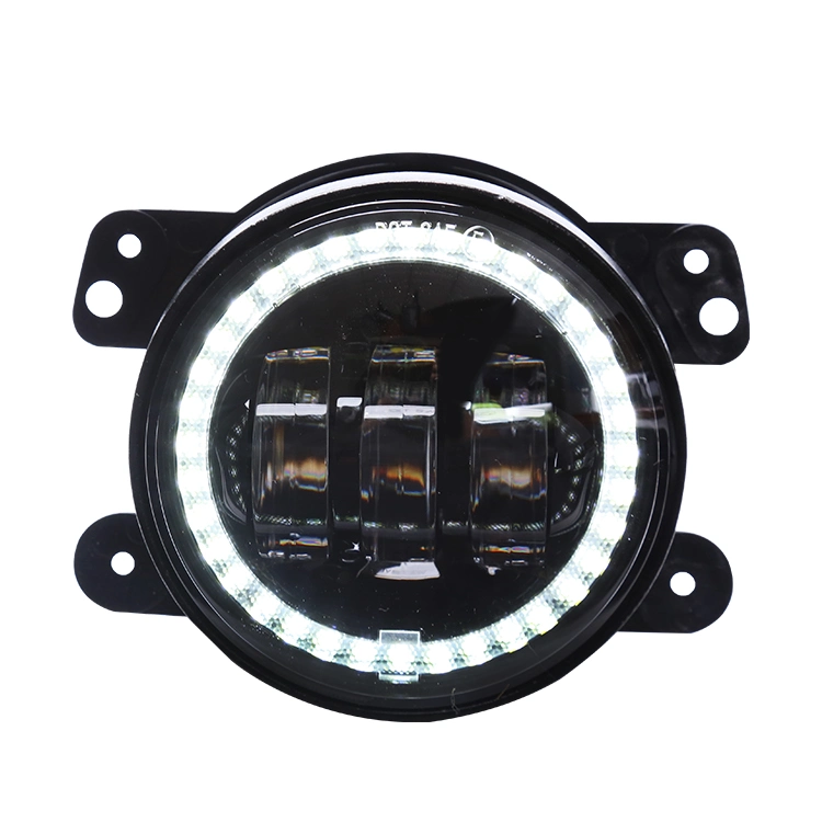 4 Inch LED Fog Lights W/White DRL LED and Amber Turn Signals LED Headlight for Jeep Wrangler