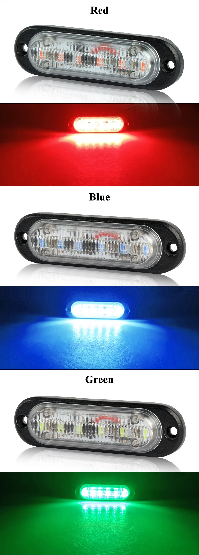 6W IP67 High Quality Waterproof Traffic or Warning Light Bar