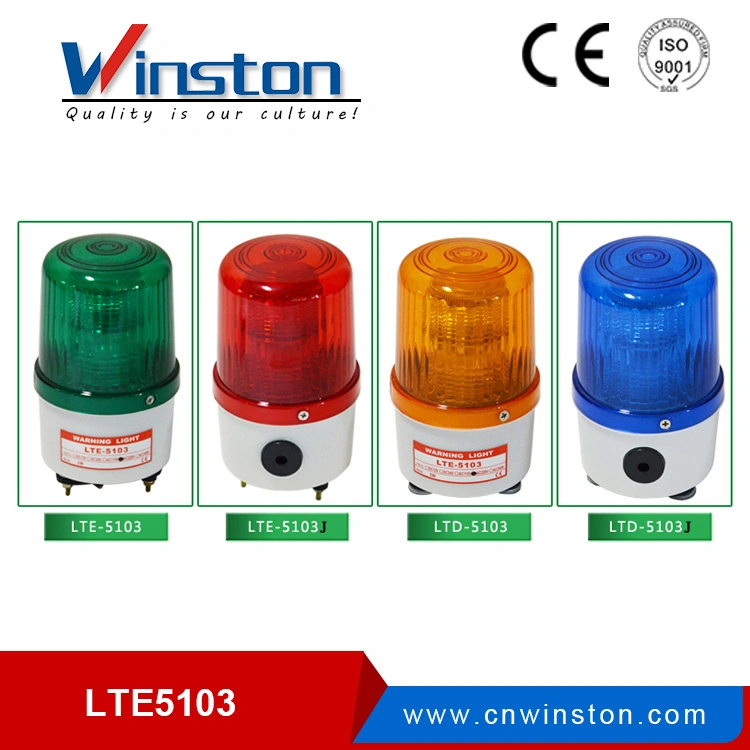 Lte-5106 LED Stroboscopic Warning Light DC12V 24V AC110V 220V