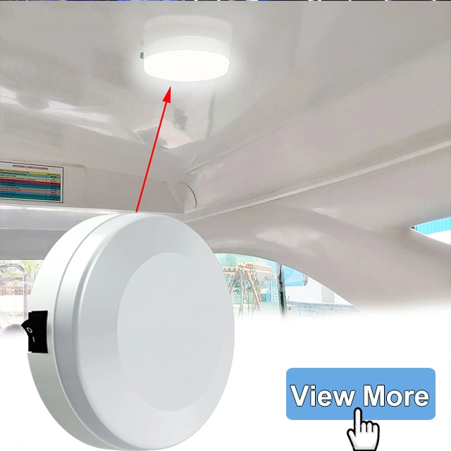 12V Cool White LED 18&quot; Marine Linear Cabin Ceiling Light Bar Boat/RV/Caravan Down Dome Lamp