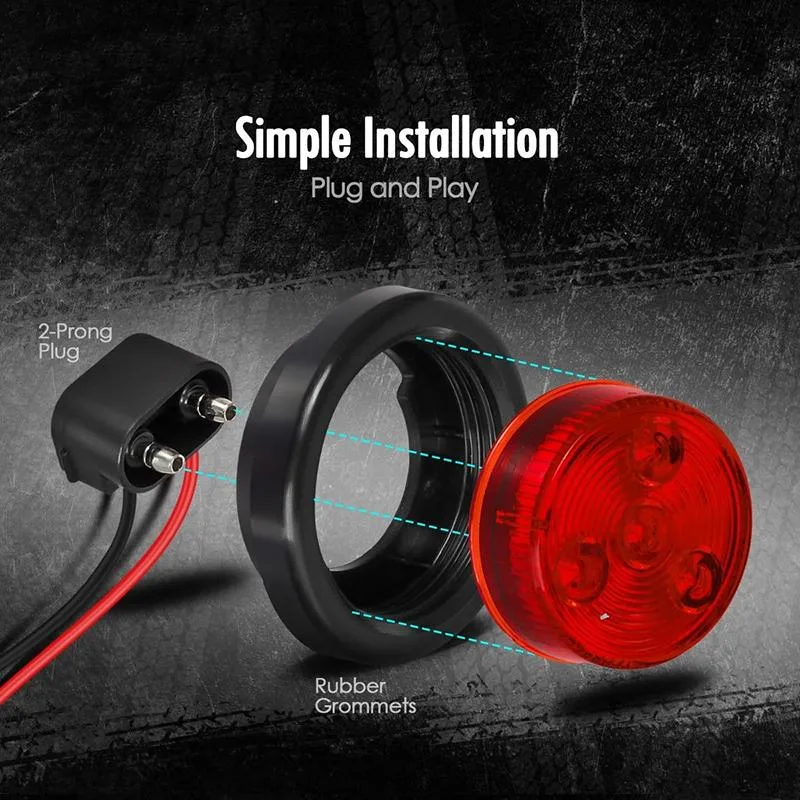 Lamp Super Bright LED Tail Light Signal Brake Stop Reverse Warning Rear Indicator Lamp Truck Trailer Van Vehicles Car Lights