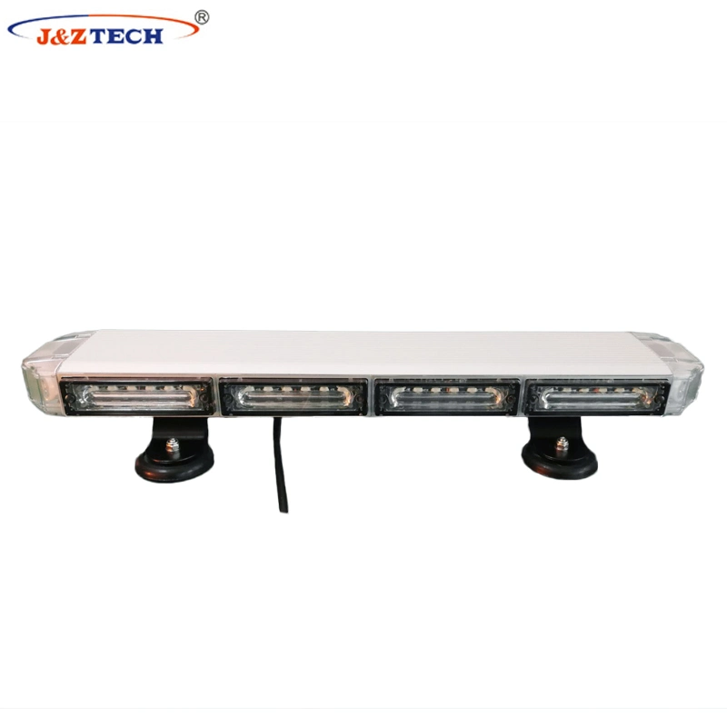 Car Red Blue Black Aluminum LED Strobe Emergency Light Bar