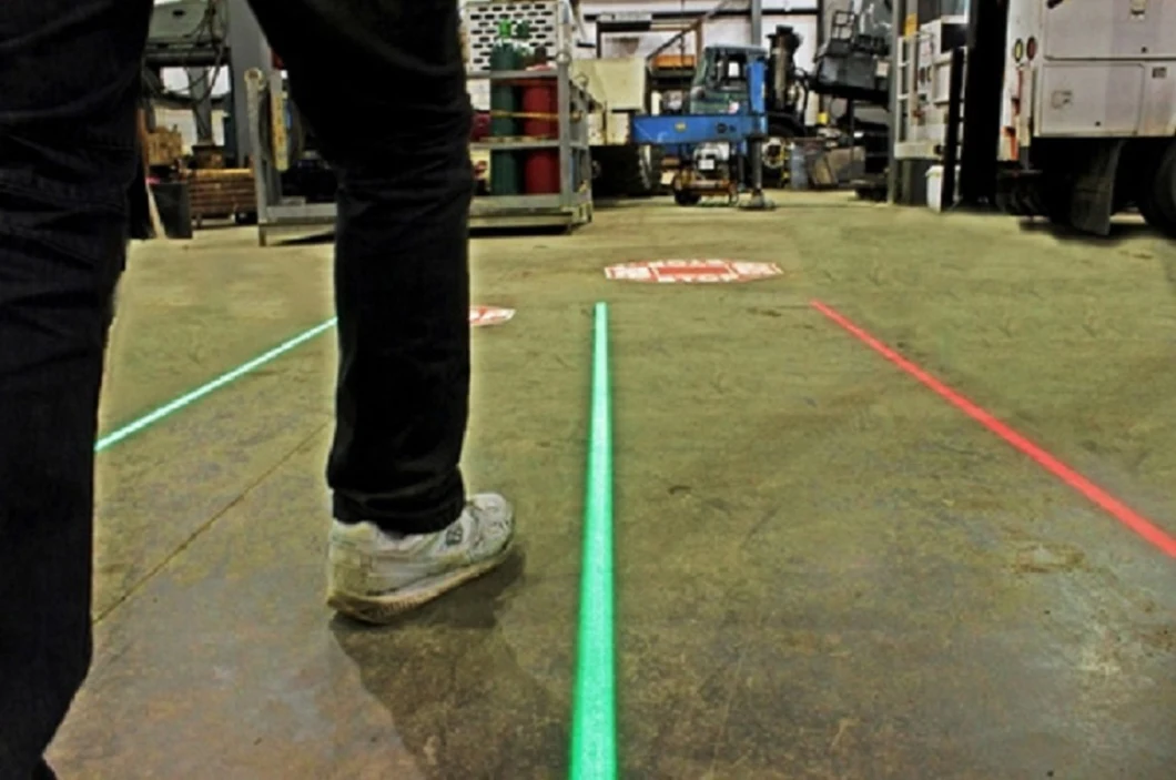 80V 230V Virtual Laser Warning Line Light for Warehouse Pedestrian Sidewalk