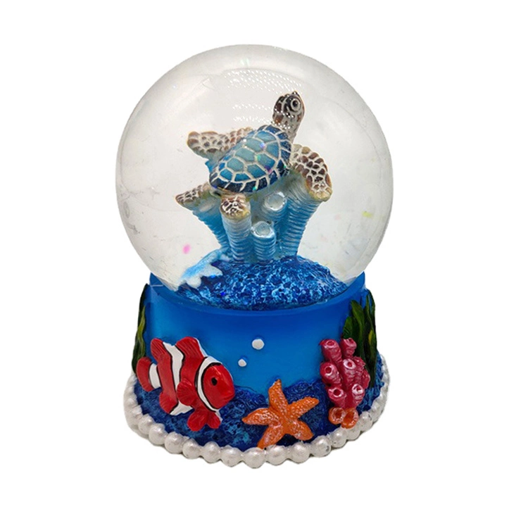 Customized Nautical Craft Resin Beach Lighthouse Snow Globe