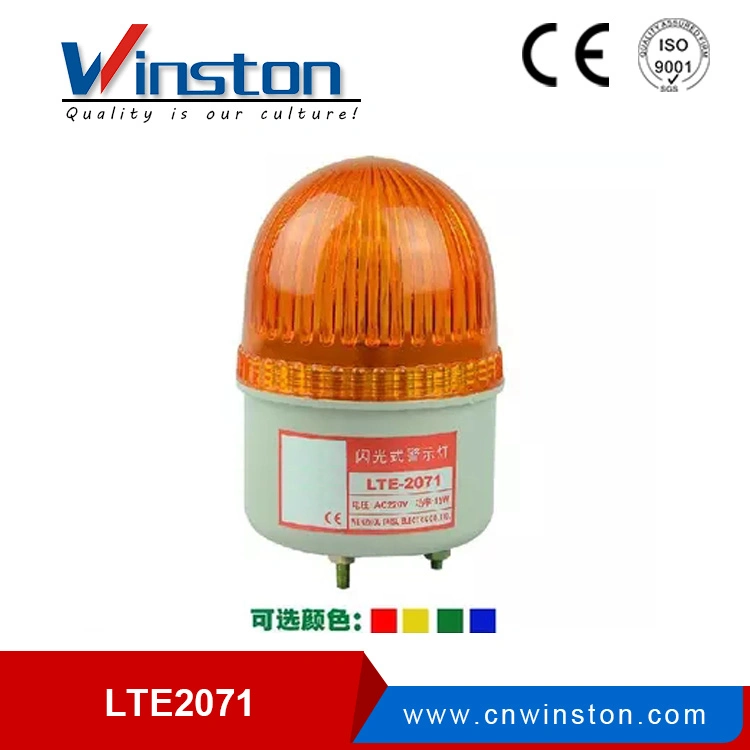 LTE-1102j DC 12V 24V Decibel Alarm Red LED Bulb Revolving Light Rotary Warning Light for Machines