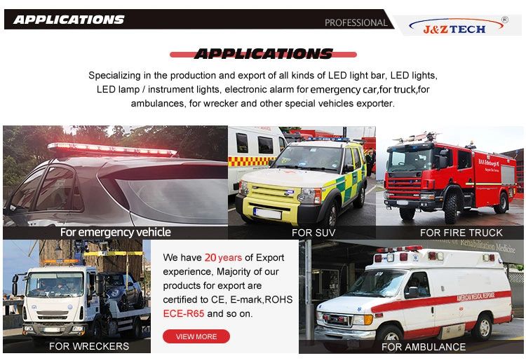 Wenzhou Factory Waterproof Full Size LED Ambulance LED Warning Flashing Lightbar