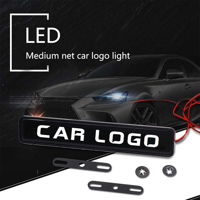 Wholesale Sticker Metal 12V White/Red/Blue Multicolored Color New 5D LED Brand Logo Car Emblem Light