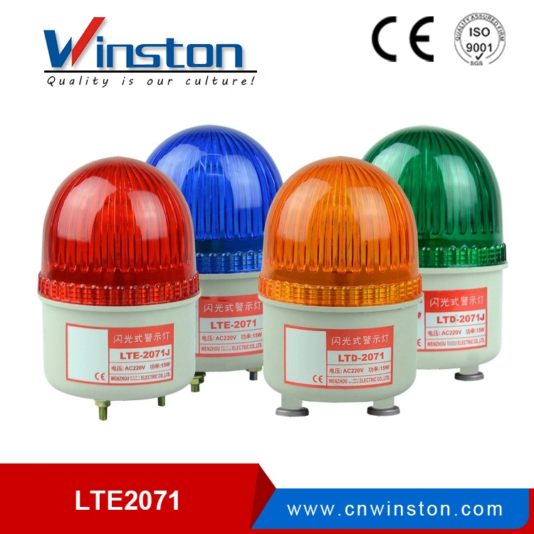 Lte-5106 LED Stroboscopic Warning Light DC12V 24V AC110V 220V