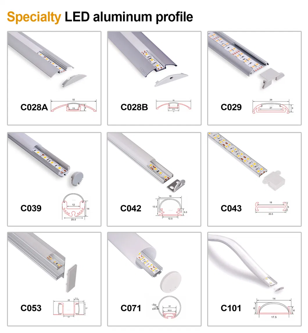 Aluminum Profile LED Linear Light Waterproof 8mm 10mm PCB LED Light Bar for Office Decoration