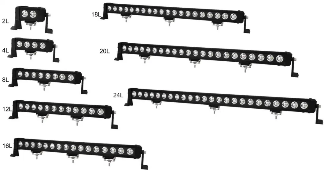 Straight Single Row 6inch/10inch/17inch/24inch/31inch LED Driving Light Bar for Offroad Car Jeep Auto Truck Tractor