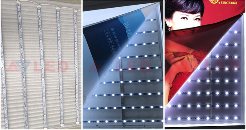 Colorful Exhibition Single-Sided Light Box Lighting SMD3030 12LED/M IP20 RGB Backlight LED Lights Bar