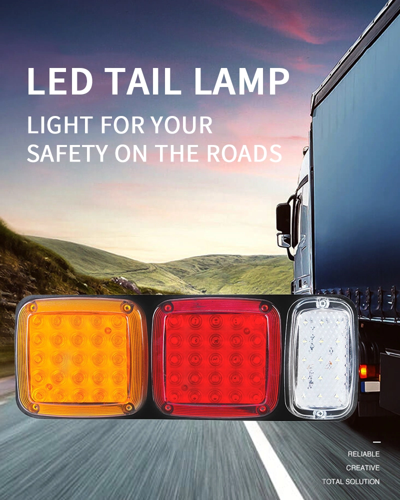 Lamp Super Bright LED Tail Light Signal Brake Stop Reverse Warning Rear Indicator Lamp Truck Trailer Van Vehicles Car Lights