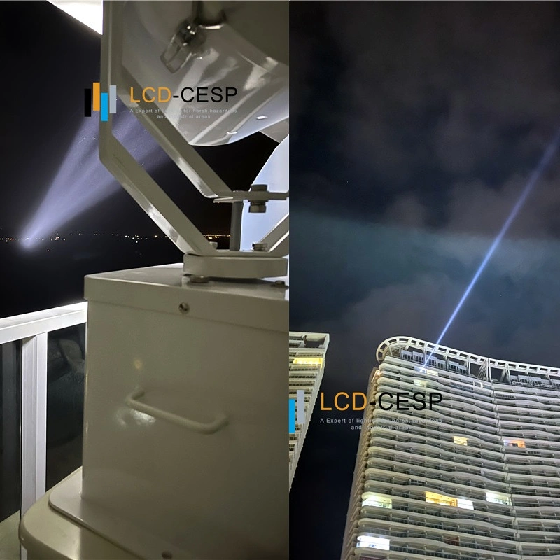 Perimeter Security Spotlight with Focused Beam Power 1000W 2000W Xenon LED Lighting