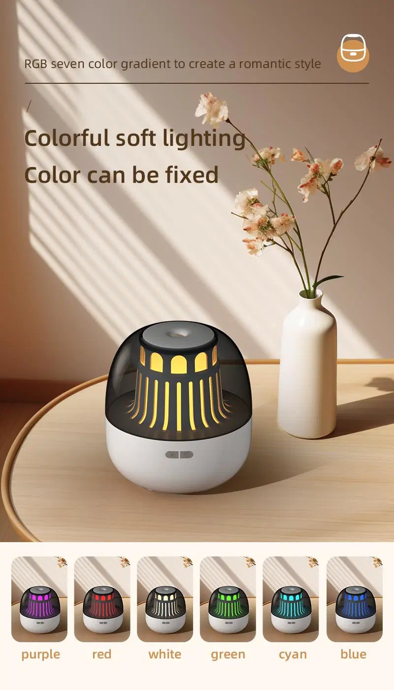 Portable Color Light Cool Mist Humidifier Lighthouse Aromatherapy Essential Oil Diffuser