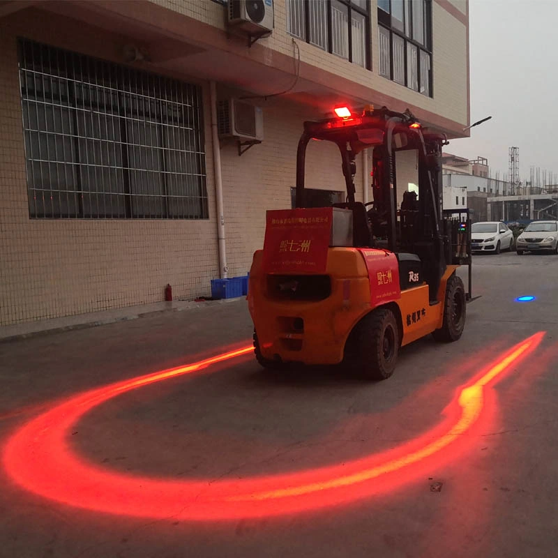Electric Hoist with Remote Control Crane Light Red and Blue Safety Zone Warning Light Spotlight