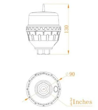 IP66 AC110-240V LED Aircraft Warning Red Beacon Aeronautical Aviation Obstruction Obstacle Light for Tall Building Under Construction Site Smokestack Lighthouse