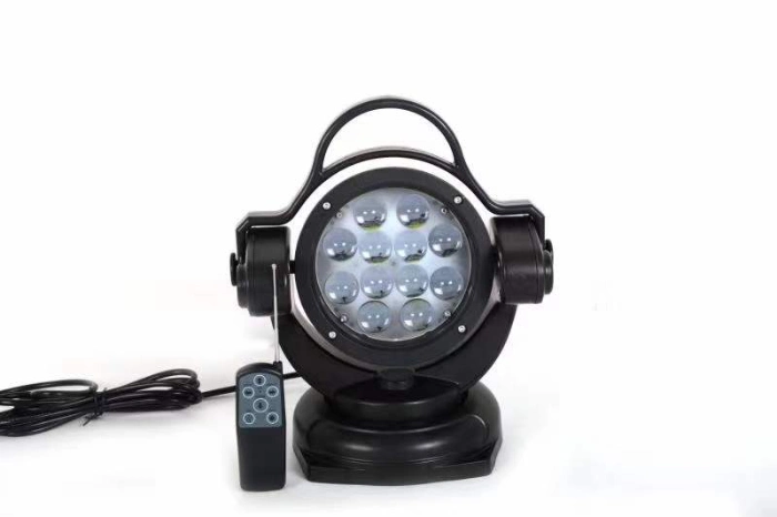 CE RoHS Headlight Finder Marine Martime IP68 Waterproof CREE LED 360 Degrees Remote Control 12V/24V LED Searchlight Faros LED Auxiliares LED Search Light